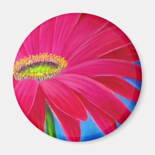 GÄNSEBLÜMCHEN-BLUMEN-KUNST - MULTI KÜHLSCHRANKMAGNET