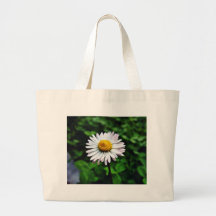 Gänseblümchen-Weiß-Blume Tragetasche