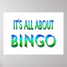 Ganz über Bingo Posterdrucke