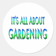 Ganz über die Gartenarbeit Sticker