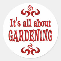 GANZ ÜBER DIE GARTENARBEIT STICKERS
