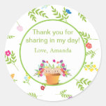Garden Theme Favor Sticker  |  Twins aufkleber