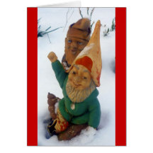 GardenGnomes/Gartenzwerge Grußkarte