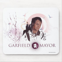 Garfield-Bürgermeister Journey Mouse Mat Blue Mauspad