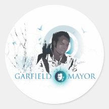 Garfield-Bürgermeister "Reise" (Blau) Sticker