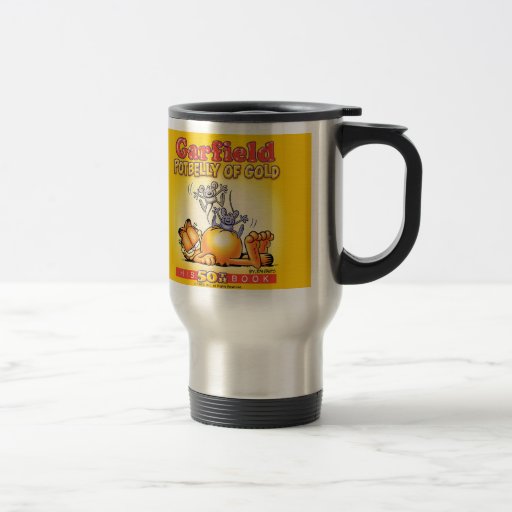 Garfield-Dickbauch des Goldreise-Bechers Teehaferl