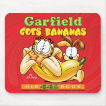 Garfield geht Bananen Mousepad