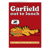 Garfield heraus, zum zu Mittag zu essen Anmerkungs karten