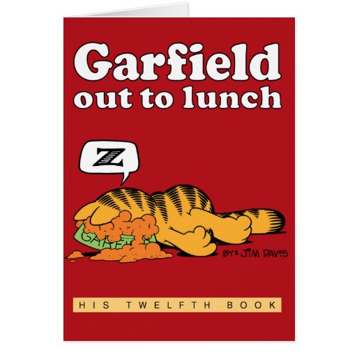 Garfield heraus, zum zu Mittag zu essen Anmerkungs
