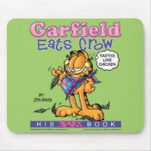 Garfield isst Krähe Mousepad