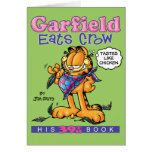 Garfield isst Krähen-Anmerkungs-Karte