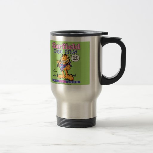 Garfield isst Krähen-Reise-Becher Tee Haferl