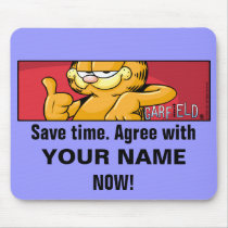 Garfield Logobox stimmen Mousepad zu mousepads