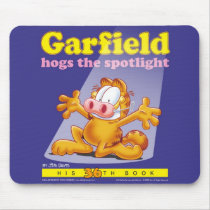 Garfield nimmt den Scheinwerfer Mousepad in Beschl mousepads