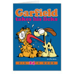 Garfield nimmt seins leckt Anmerkungs-Karte