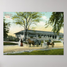 Garfield-Park, Chicago 1908 Vintag Posterdruck