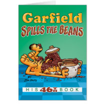 Garfield verschüttet die Bohnen-Anmerkungs-Karte karten