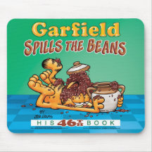 Garfield verschüttet die Bohnen Mousepad