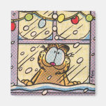 Garfield-Weihnachtsabends-Magnet Kühlschrankmagnete