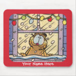 GarfieldWeihnachtsabend Mousepad
