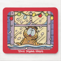 GarfieldWeihnachtsabend Mousepad