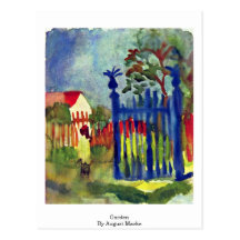 Garten bis August Macke Postkarten