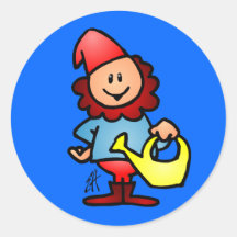 Garten Gnome Aufkleber