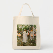 Gartennelke, Lilie, Lilie, Rose, Sargent viktorian Einkaufstaschen