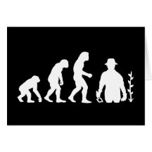 Gärtner-Evolution Grußkarte