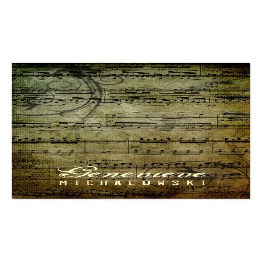 GASCHROMATOGRAPHIE | redegewandte Schmutz-Musik Visitenkartenvorlagen