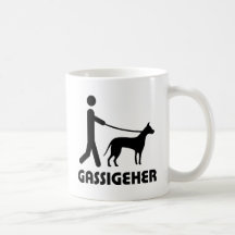 Gassigeher Hundewanderer hund Kaffee Tasse