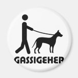 Gassigeher Hundewanderer hund Kühlschrankmagnet