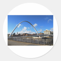 Gateshead-Jahrtausend-Brücke Runde Aufkleber