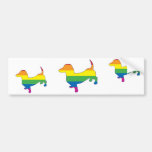 Gay Pride-Dackel/Dackel Autoaufkleber