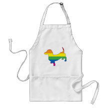 Gay Pride-Dackel/Dackel Schürze