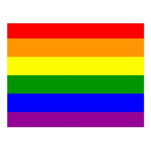 Gay Pride-Flagge/Regenbogen-Flagge Postkarten