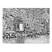 Gazebo durch die Seepostkarte