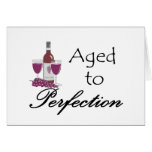 Gealtert zu den Perfektions-T-Shirts und den Gesch Karten