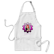 Gearhead Mädchen - rotes Haar Schürze