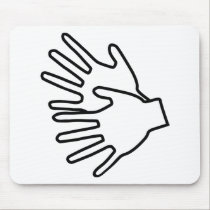 Gebärdenspracheikone mousepads