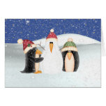 Gebäude ein Snowman Karte