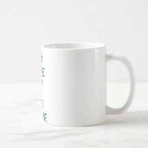 Geben Sie auf und gehen Sie Zuhause Kaffeetasse