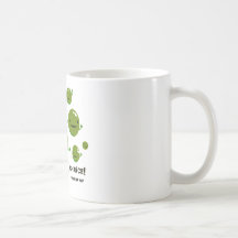 Geben Sie Erbsen eine Möglichkeit Kaffeehaferl