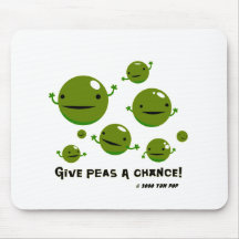 Geben Sie Erbsen eine Möglichkeit Mousepads