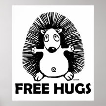 Geben Sie Umarmungen frei Plakatdruck