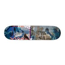 GEBEN SIE WEGEN DES TAPFEREN STATUE-FREIHEITS-SKAT SKATEBOARDDECKS