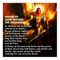 Gebet von St Michael poster