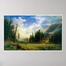 Gebirgslandschaft durch Albert Bierstadt Plakate