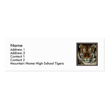 GebirgsZuhause-Tiger-Kontakt-Karte Visitenkarten Vorlagen