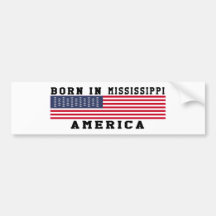 Geboren in Mississippi Autosticker
